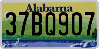AL license plate 37BQ907