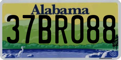 AL license plate 37BR088