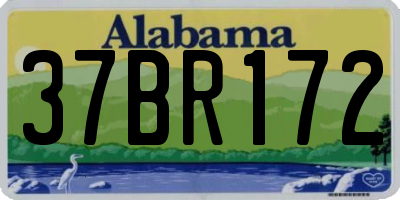 AL license plate 37BR172