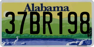AL license plate 37BR198