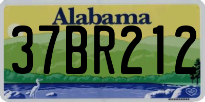 AL license plate 37BR212