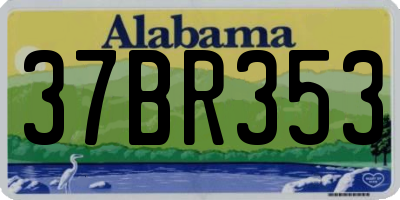 AL license plate 37BR353