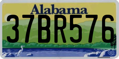 AL license plate 37BR576