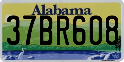 AL license plate 37BR608