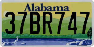 AL license plate 37BR747