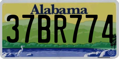 AL license plate 37BR774