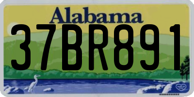AL license plate 37BR891