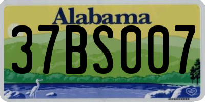 AL license plate 37BS007