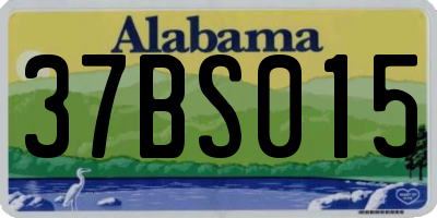AL license plate 37BS015