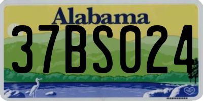 AL license plate 37BS024