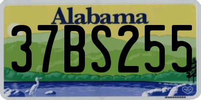 AL license plate 37BS255
