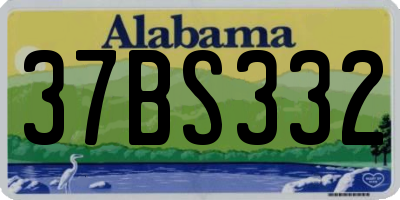 AL license plate 37BS332