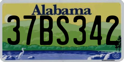 AL license plate 37BS342