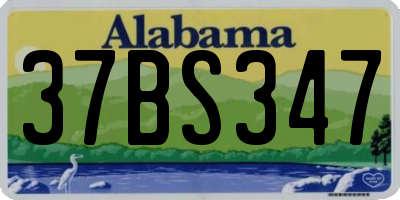 AL license plate 37BS347