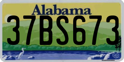 AL license plate 37BS673