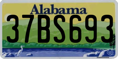 AL license plate 37BS693