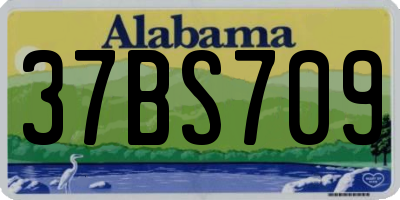 AL license plate 37BS709