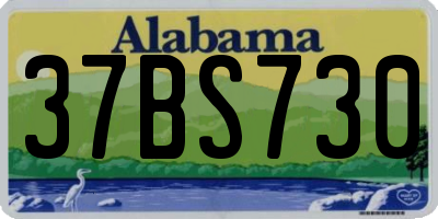 AL license plate 37BS730