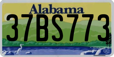 AL license plate 37BS773