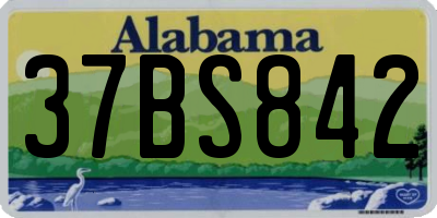 AL license plate 37BS842