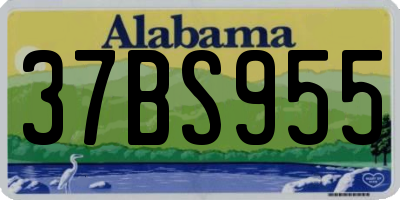 AL license plate 37BS955