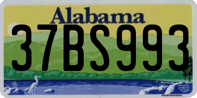 AL license plate 37BS993
