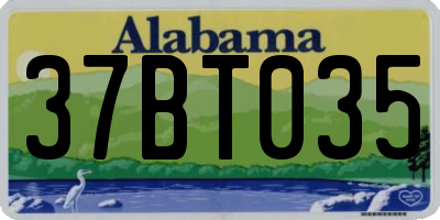 AL license plate 37BT035