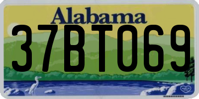 AL license plate 37BT069