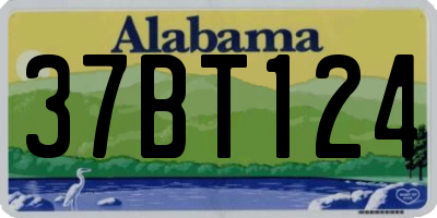 AL license plate 37BT124