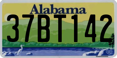 AL license plate 37BT142