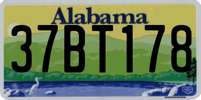 AL license plate 37BT178