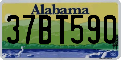 AL license plate 37BT590