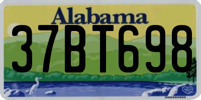 AL license plate 37BT698