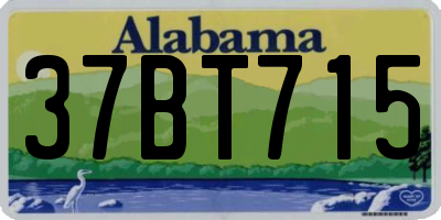 AL license plate 37BT715