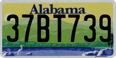 AL license plate 37BT739