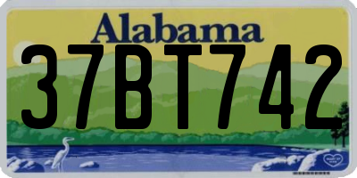 AL license plate 37BT742