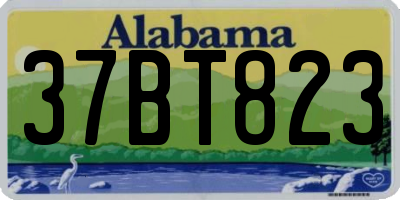 AL license plate 37BT823