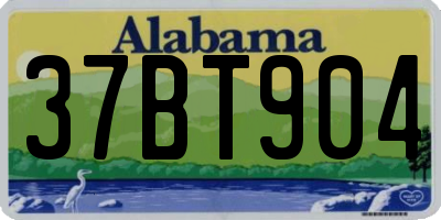 AL license plate 37BT904