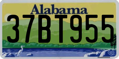 AL license plate 37BT955