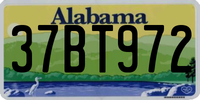 AL license plate 37BT972