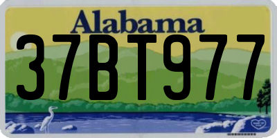 AL license plate 37BT977