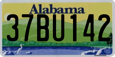 AL license plate 37BU142