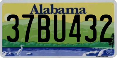 AL license plate 37BU432