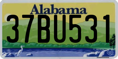 AL license plate 37BU531