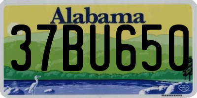 AL license plate 37BU650