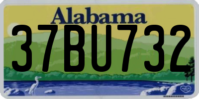 AL license plate 37BU732
