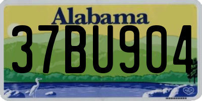 AL license plate 37BU904