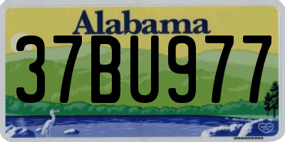 AL license plate 37BU977