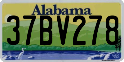 AL license plate 37BV278