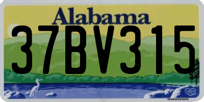 AL license plate 37BV315